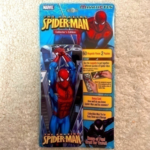 Marvel "Spiderman" Collector's Edition Magnet Fun Play Kit - Picture 1 of 6